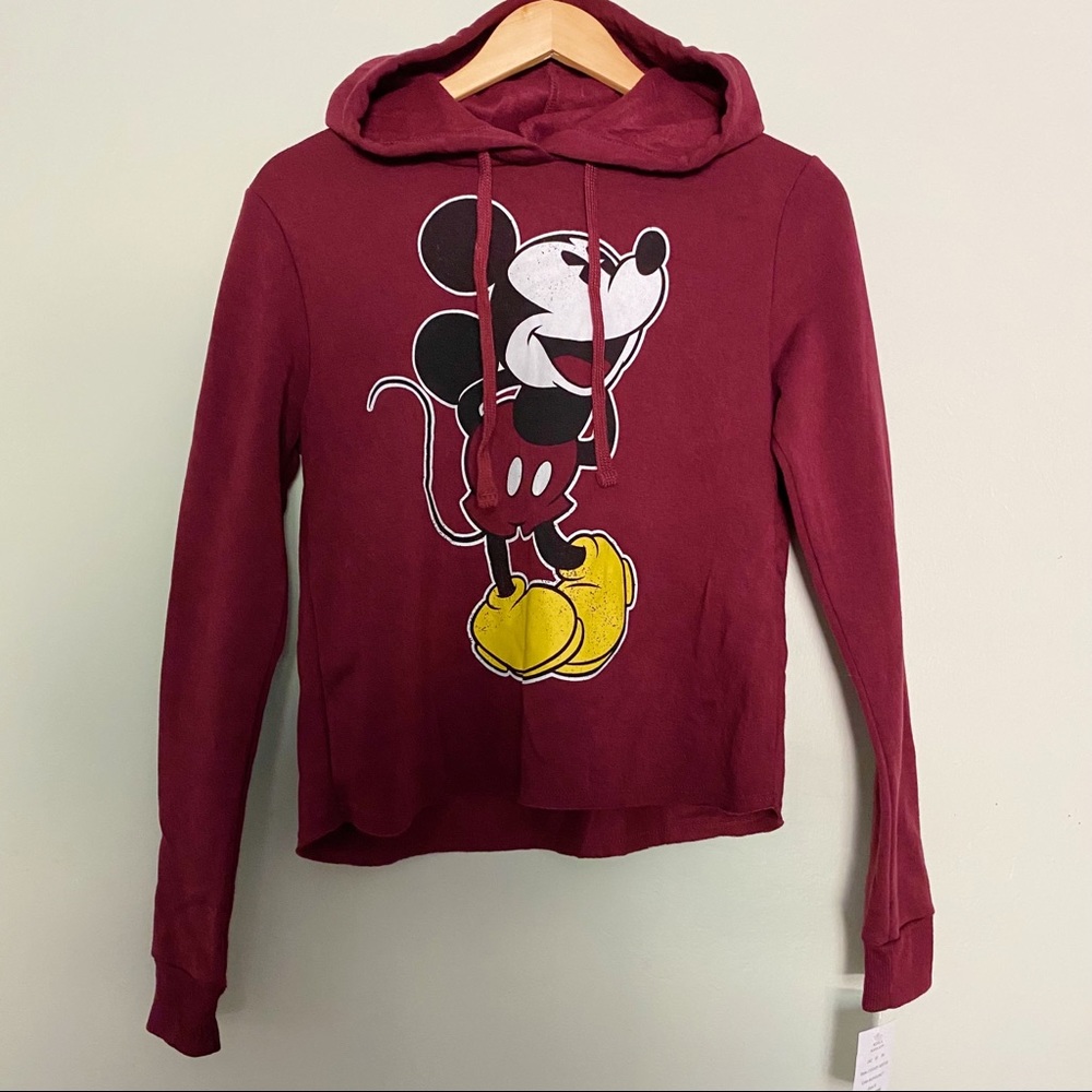 Mickey Mouse Cropped Hoodie